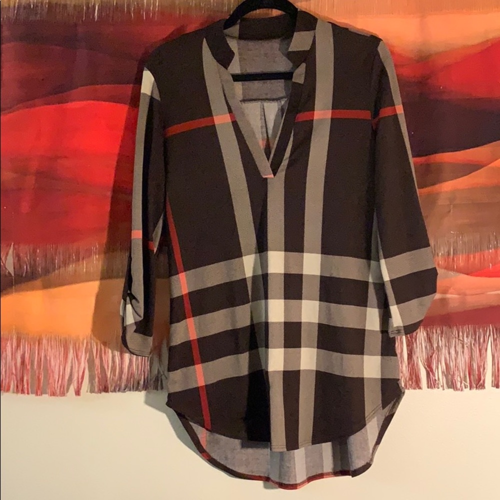 Plaid Tunic